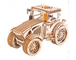 Bouwpakket Tractor Mechanisch van hout