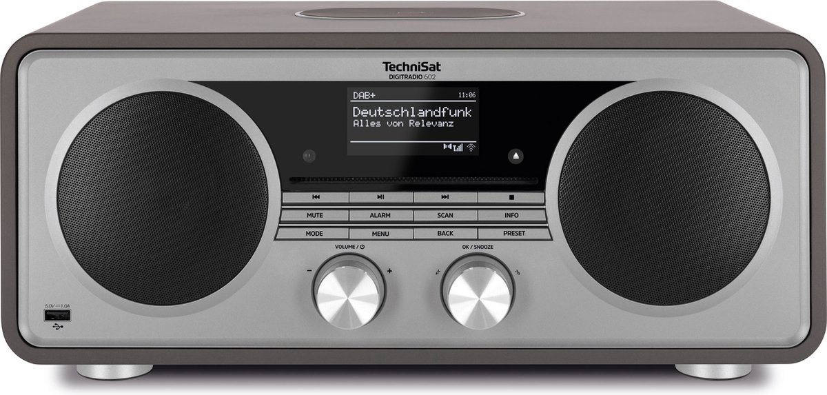 TechniSat DIGITRADIO 602 internetradio met DAB+ - antraciet/zilver