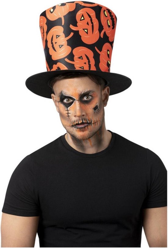 Smiffy's - Costume Citrouille - Chapeau Haut Citrouille Halloween - orange,  noir -... | bol