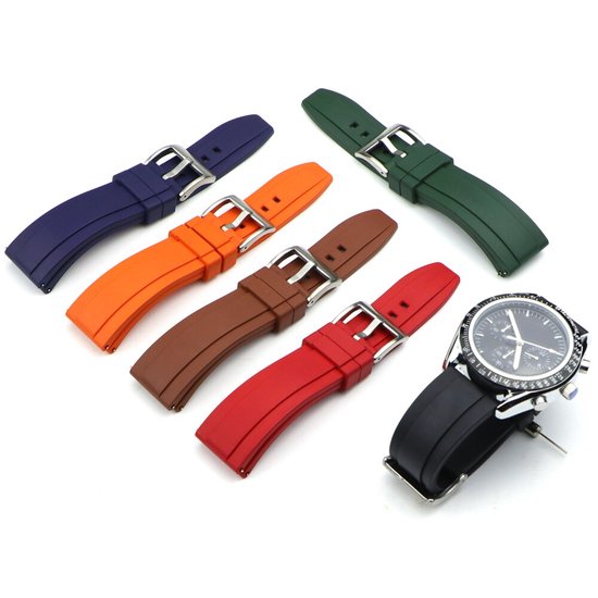 Bracelet Montre Silicone Rouge 22mm Pour Seiko - Neuf Avec étiquettes