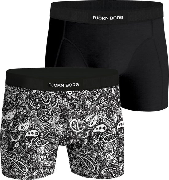 Bjorn Borg - Performance Boxers 2-Pack Zwart - Heren - Maat XL - Body-fit