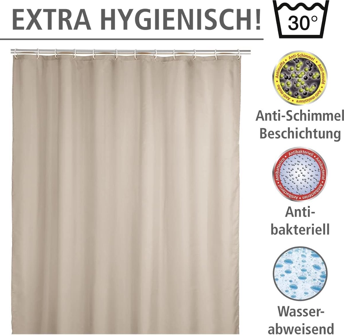 Douche gordijn douchegordijn premium kwaliteit luxe douche gordijn shower... bol