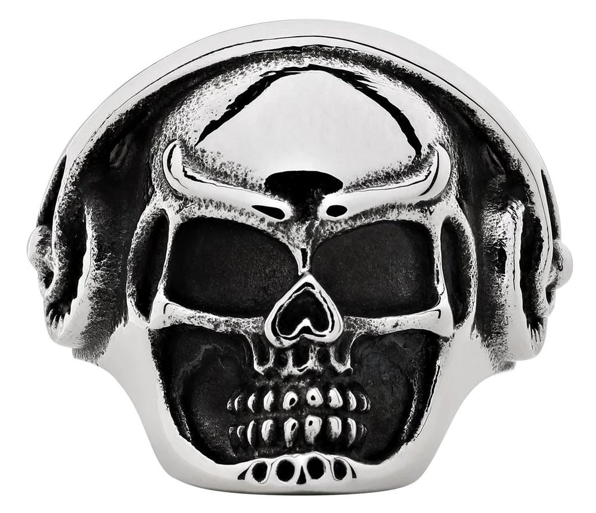 Zippo Headphone Skull Ring