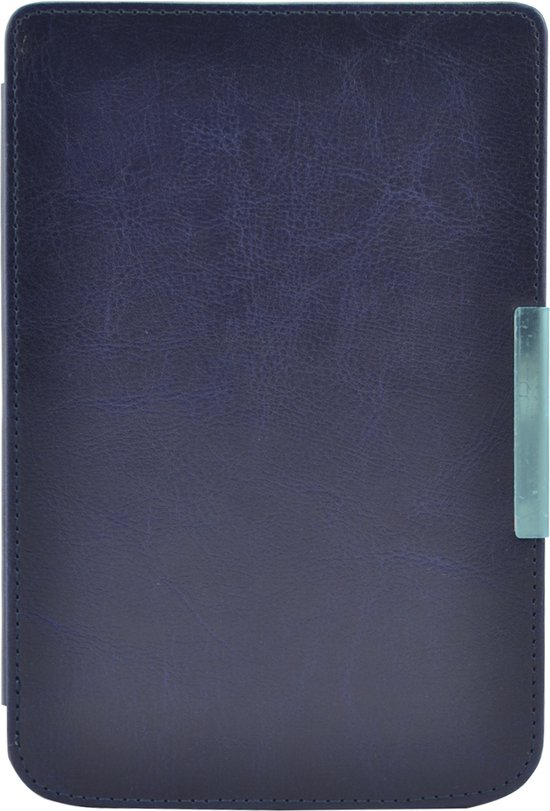 Housse pour liseuse adaptée au PocketBook Basic Touch - Sleepcover - Fonction Auto/Wake - Fermeture magnétique - Bleu foncé