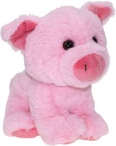 Pluche knuffel dieren Varken van 19 cm - Speelgoed varkens knuffels