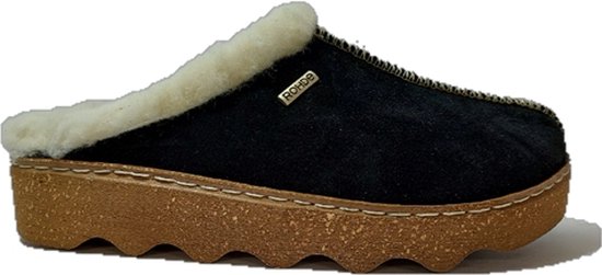 SCHAWOS Vilten pantoffels voor heren, 6060, warm gevoerd, scheerwol