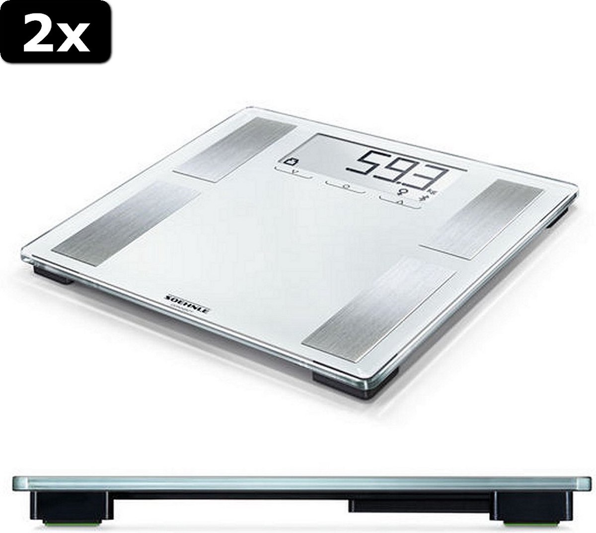 Balance Soehnle Style Sense Comfort 100 - Large écran LCD - Blanche