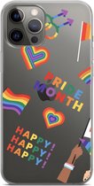 ShieldCaseHappy Pride Month geschikt voor Apple iPhone 13 Mini