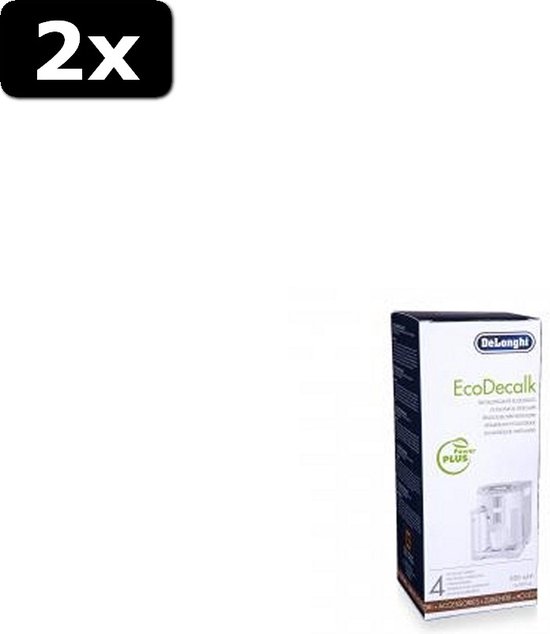 2x Delonghi EcoDecalk DLSC500 Espresso Ontkalker 500ml