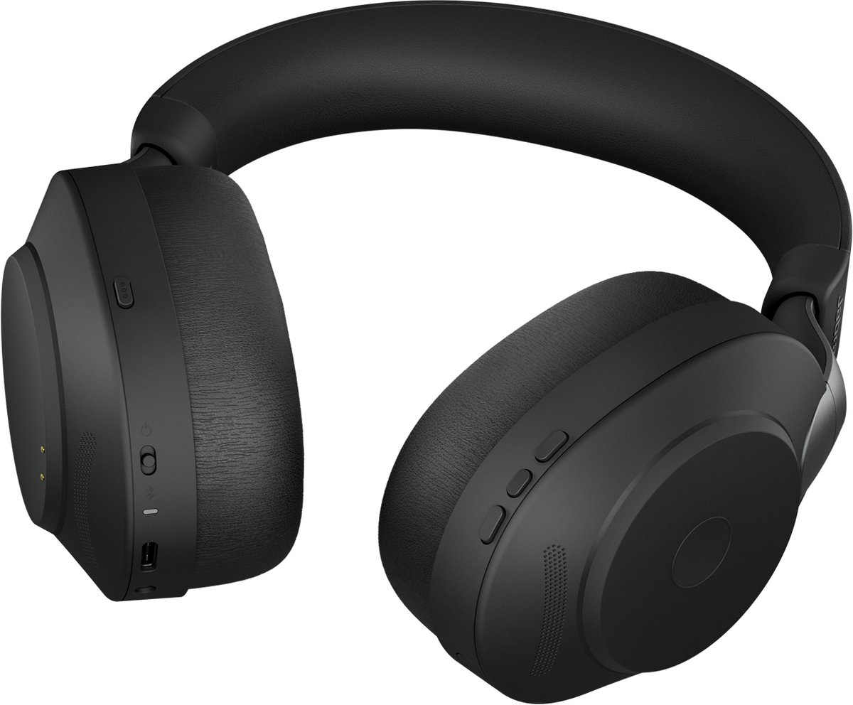 Bluetooth headsets Jabra Evolve2 85, Link380c UC Stereo desk stand (zwart)