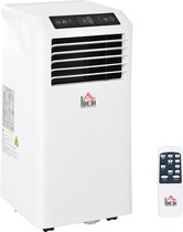 HOMCOM Mobiele airconditioning 3-in-1 airconditioner ontvochtiging 2,6 kW afstandsbediening ABS 823-002V90