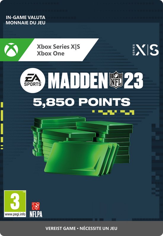 MADDEN NFL 23: 5850 Madden Points - Xbox Series X/Xbox One - Currency - Niet beschikbaar in Belgie