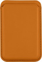 Porte-cartes Phreeze MagSafe - Oranje - Design 100% sécurisée - Protection RFID - Cuir végétalien - Porte-cartes MagSafe - Aimant iPhone MagSafe