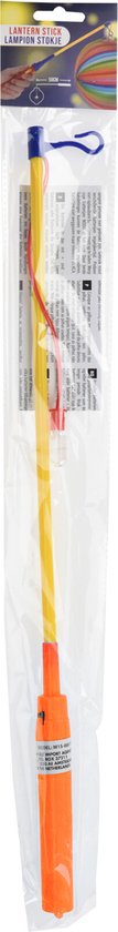 Bâtons de lanterne - 4x - orange - avec lumière - 50 cm