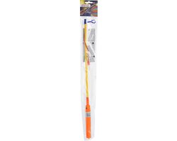 Tender Toys Lampionstokje - 4x - oranje - met LED lichtje - 50 cm - Sint Maarten lopen - Lampionnentocht — afbeelding 2