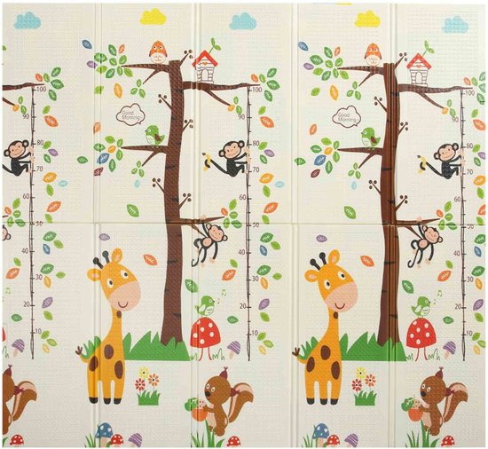 Baby Vivo speelkleed-speelmat- dubbelzijdig met dieren-zoo-motief- 200 x  180... | bol.com