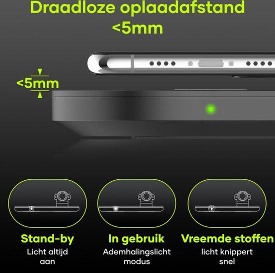 MW® DO01 - 3-in-1 Draadloze Oplader iPhone - Wireless Charger - Oplaadstation Apple en Android - MW