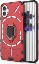 Nothing Phone (1) Hoesje Hybride Kickstand Back Cover Rood