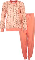 Tenderness Dames Pyjama - Katoen - Licht Oranje - Maat L
