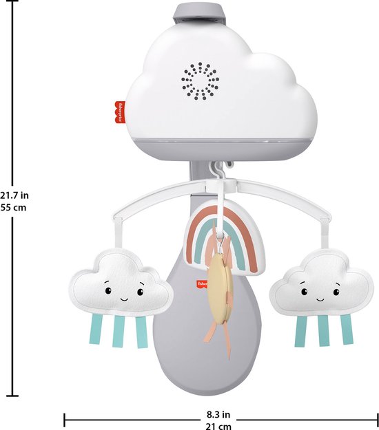Fisher-Price Regenboog Muziekmobiel voor Wieg of Babybedje van Fisher Price — afbeelding 4