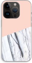 Case Company® - Hoesje geschikt voor iPhone 14 Pro hoesje - A touch of peach - Soft Cover Telefoonhoesje - Bescherming aan alle Kanten en Schermrand