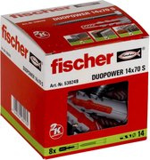 fischer 538249 DUOPOWER 14x70 pluggen met schroef (8st)