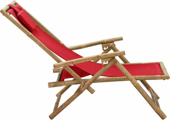 vidaXL Inklapbare leunstoel - Tuinstoel - 64 x 89 x (71-94) cm - verstelbaar - Tuinstoel van Vidaxl — afbeelding 5