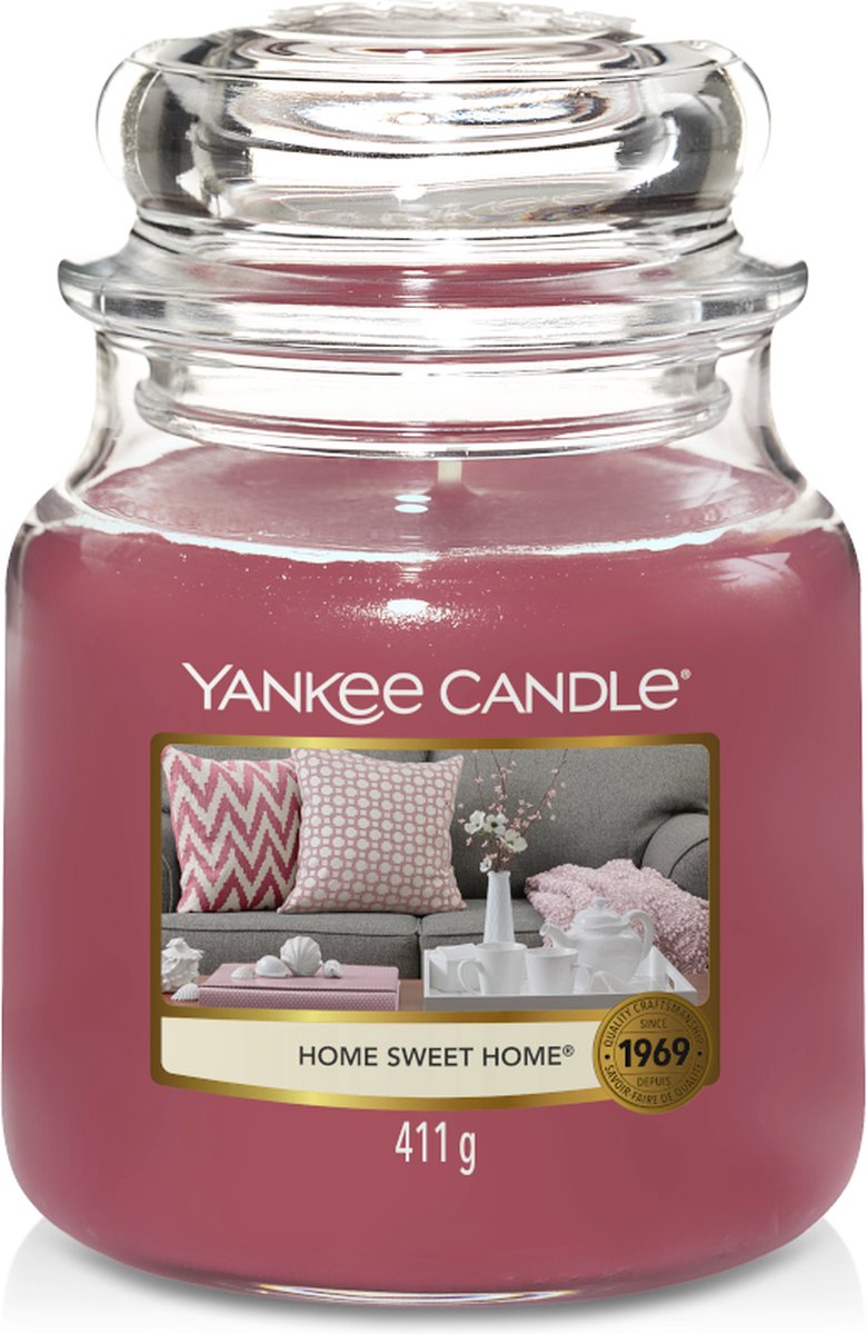 Bougie parfumée Yankee Candle Medium Jar - Home Sweet Home | bol.com