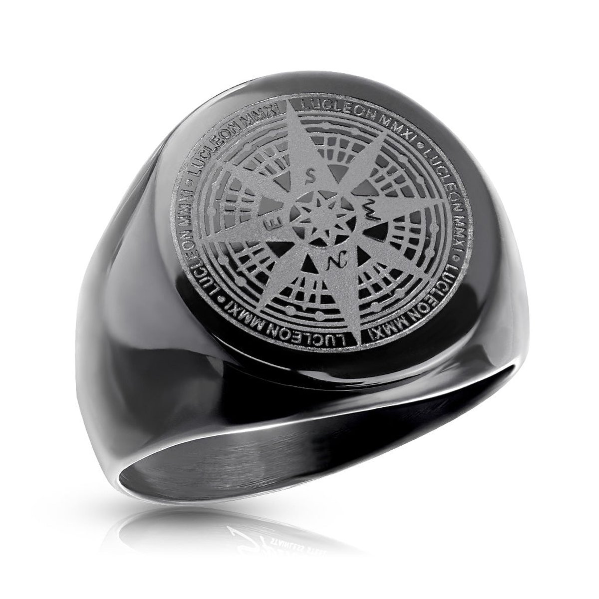 Qomp - Ring Heren - Zwarte Ring - Ring Zwart - Dames Ring - Ring Mannen - Mannen Ring