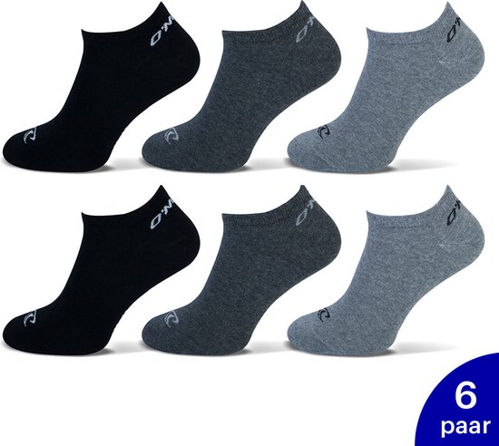 6-Pack O'Neill Low Cool Sneaker Chaussettes Unisexe Chaussettes basses - anthracite - Taille 43-46