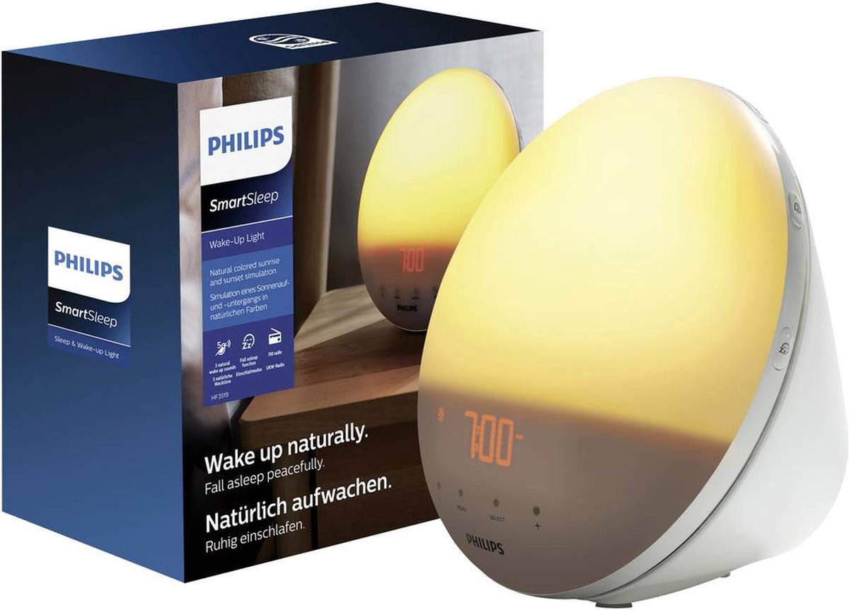 Schelden erwt Keuze Philips HF3519/01 - Wake-up light - Wit | bol.com