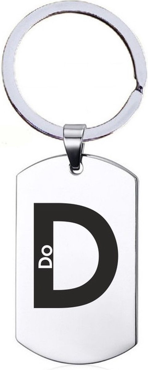 Naamkado - Do - RVS Sleutelhanger