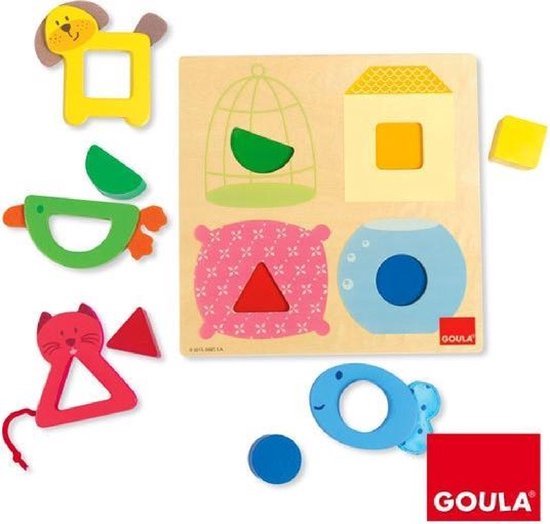 Goula vormenpuzzel - In bad - 8 stukjes - De PuzzelGigant.nl