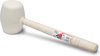 Rubi 66907 Marteau en caoutchouc blanc avec côté plat et convexe - 750gr