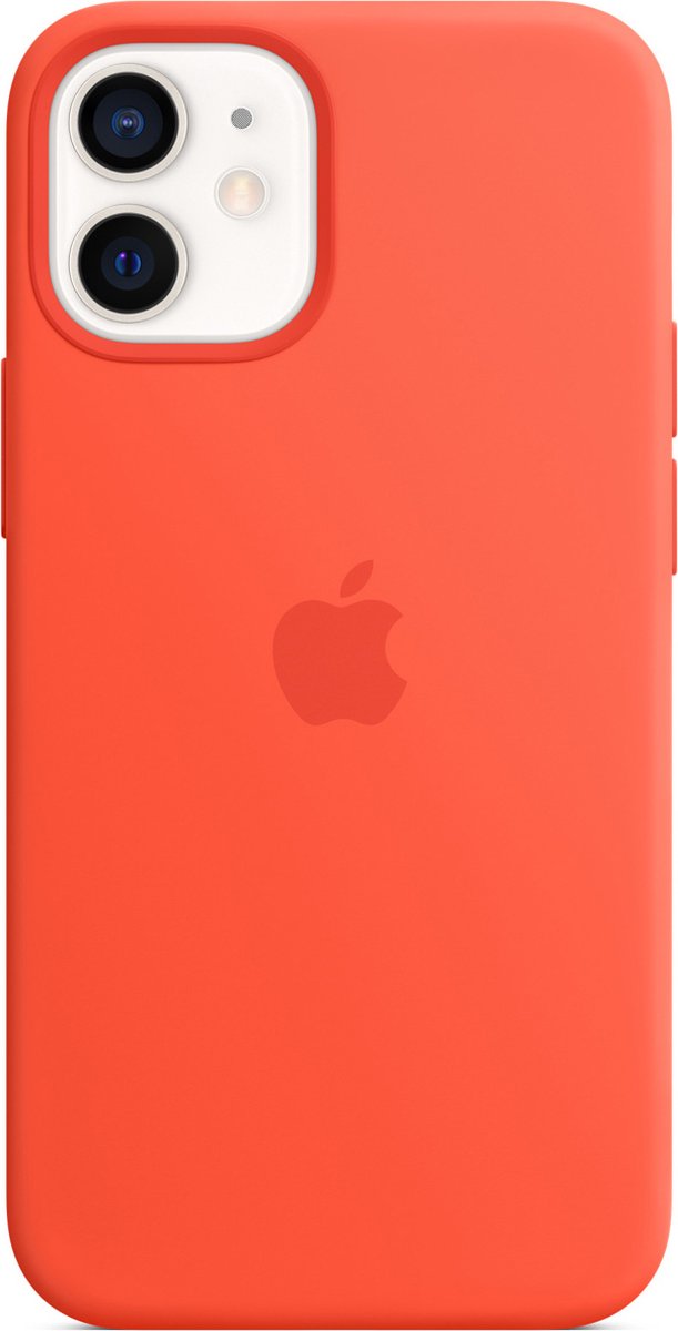 Apple - Siliconenhoesje - MagSafe - iPhone 12 Mini - oranje