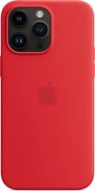 Apple Silicone Backcover MagSafe iPhone 14 Pro Max hoesje - Rood
