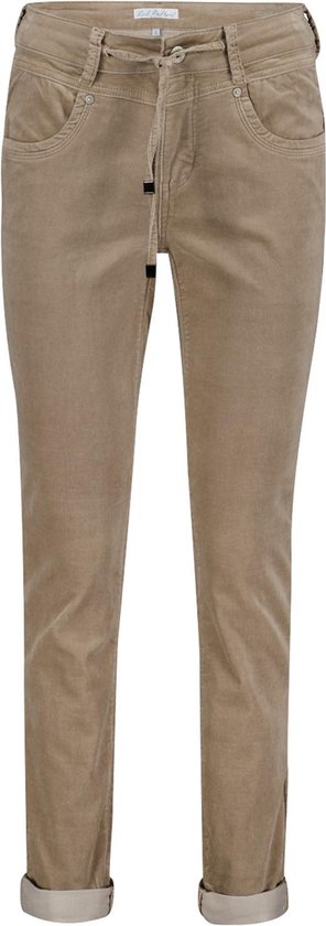 Red Button Broek Relax Velvet Srb3907 Taupe Dames Maat - W38 | bol.com