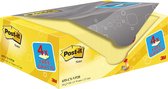 Post-it® Value Pack Bloc-notes jaune -76 x 127 mm - 16 blocs + 4 GRATUITS