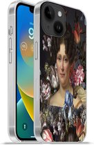 Geschikt voorApple Iphone 14 - Softcase hoesje - Kunst - Bloemen - Dubois Drahonet - Siliconen Telefoonhoesje