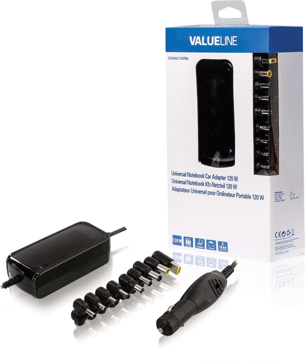 Valueline CSUNAC120RBL netvoeding & inverter