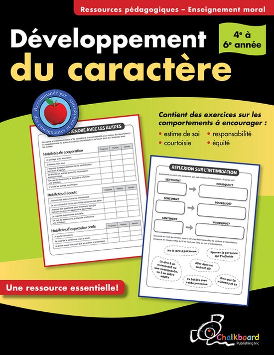 Character Development- Developpement Du Caractere 4-6 - cover