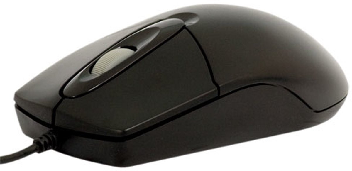 Optische muis, USB, zwart