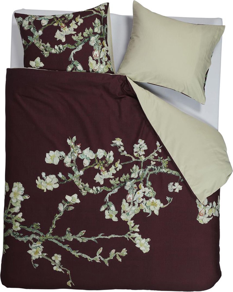 Beddinghouse x Van Gogh Museum Blossom dekbedovertrek - Lits-Jumeaux - 240x200/220 cm - Donker Rood