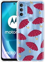 Motorola Moto G71 Hoesje Paraplu's - Designed by Cazy