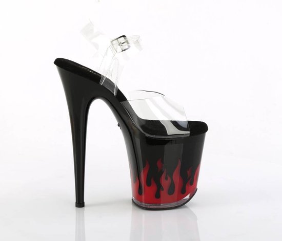 Pleaser Ankle Strap Sandal, Pole Dance Shoes -35 Shoes- FLAMINGO