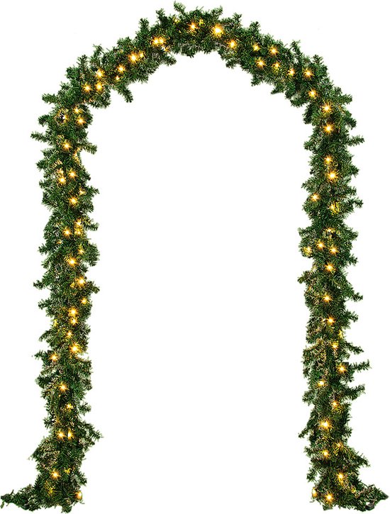 Casaria Garland - Guirlande de Noël - 10 mtr - Incl. 200xLED - Intérieur / outdoor