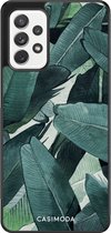 Casimoda® hoesje - Geschikt voor Samsung Galaxy A72 - Jungle - Zwart TPU Backcover - Planten - Groen