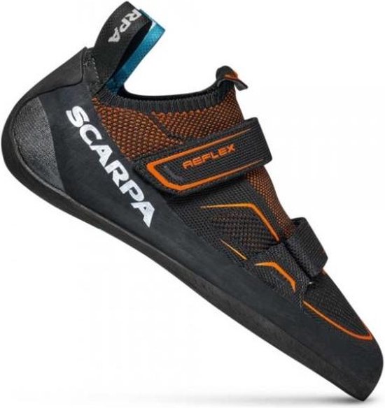 Foto: Scarpa reflex v klimschoen voor beginnende klimmers maat 43 5 oranje