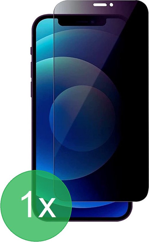 Foto: 1x screenprotector geschikt voor iphone 12 mini privacy full screenprotector 1x screen protector volledige glas bescherming beschermglas anti spy zt accessoires