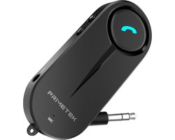 Primetek® Bluetooth Audio Receiver - BT 5.0 - 3.5MM AUX - Carkit - Bluetooth Ontvanger - Audio Adapter Receiver Dongel -
